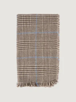 New BUFANDA CHECKS MARRÓN Hombre Bufandas