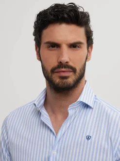 New CAMISA COMFORT RAYAS Hombre Camisas Vestir|Camisas Vestir