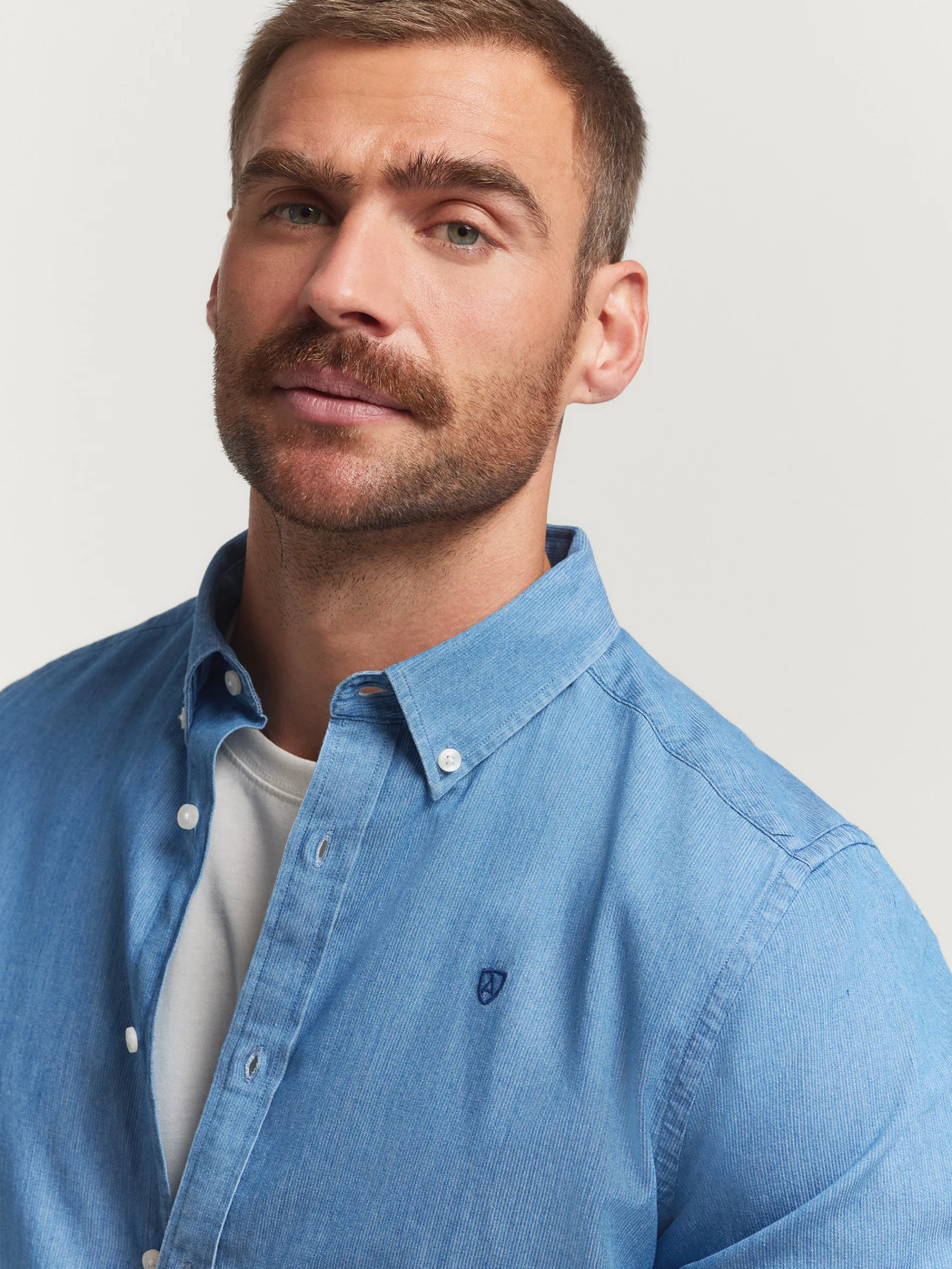 New CAMISA DENIM CANUTILLO Hombre Casual