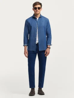 Hot CAMISA DENIM JACK Hombre Casual