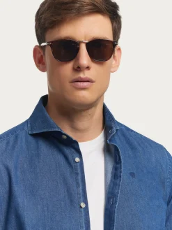 Hot CAMISA DENIM JACK Hombre Casual