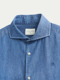 Hot CAMISA DENIM JACK Hombre Casual