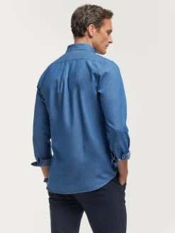 Discount CAMISA DENIM SLUB Hombre Casual