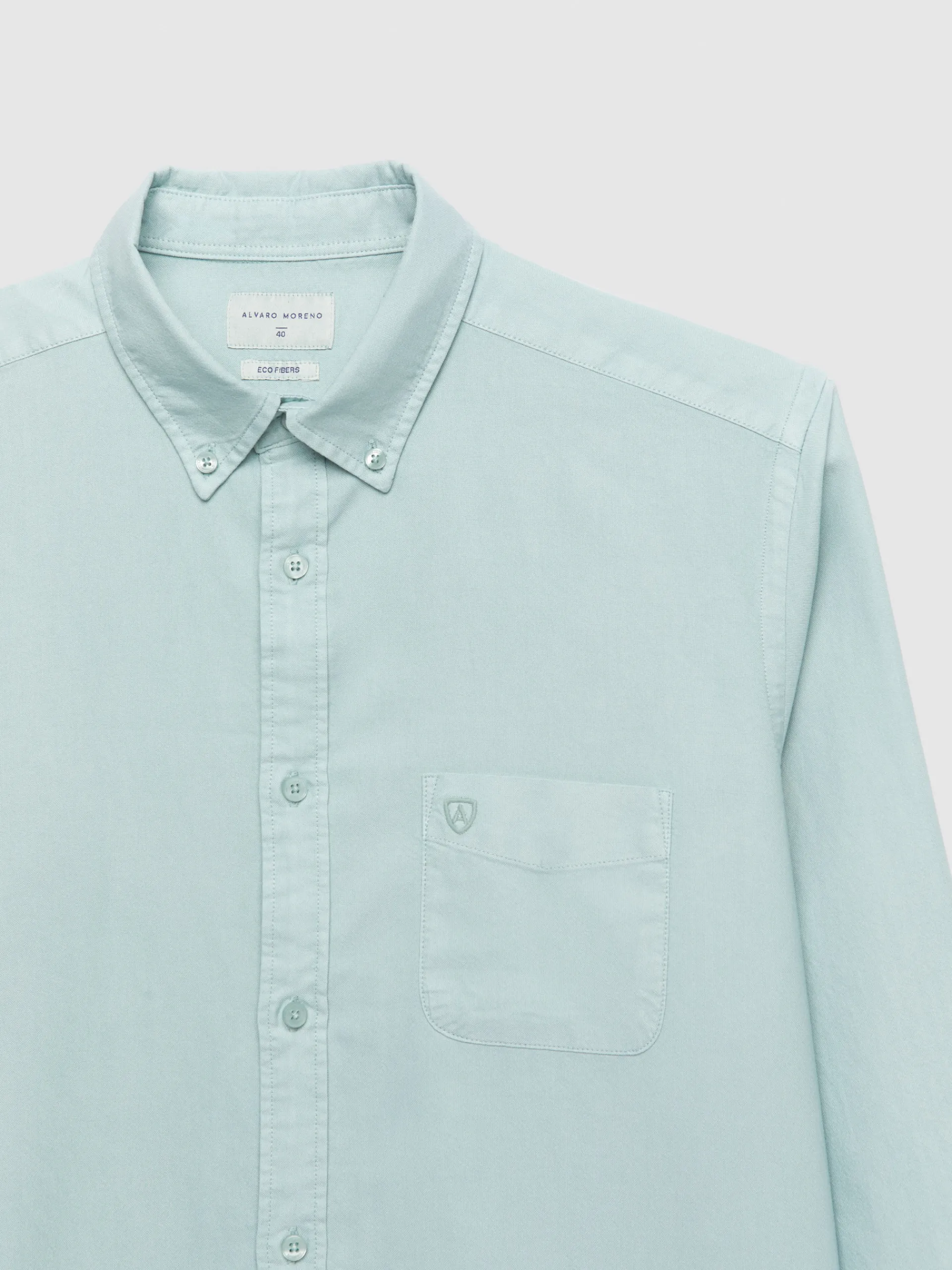 New CAMISA OXFORD POCKET DYE Hombre Oxford