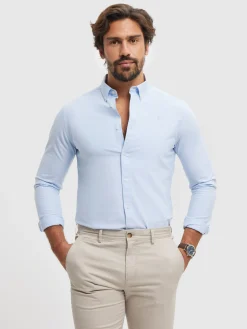 New CAMISA OXFORD SOLID Hombre Oxford