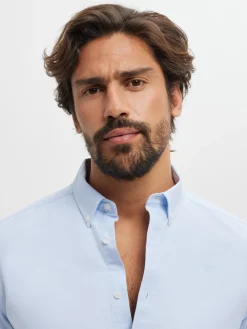 New CAMISA OXFORD SOLID Hombre Oxford