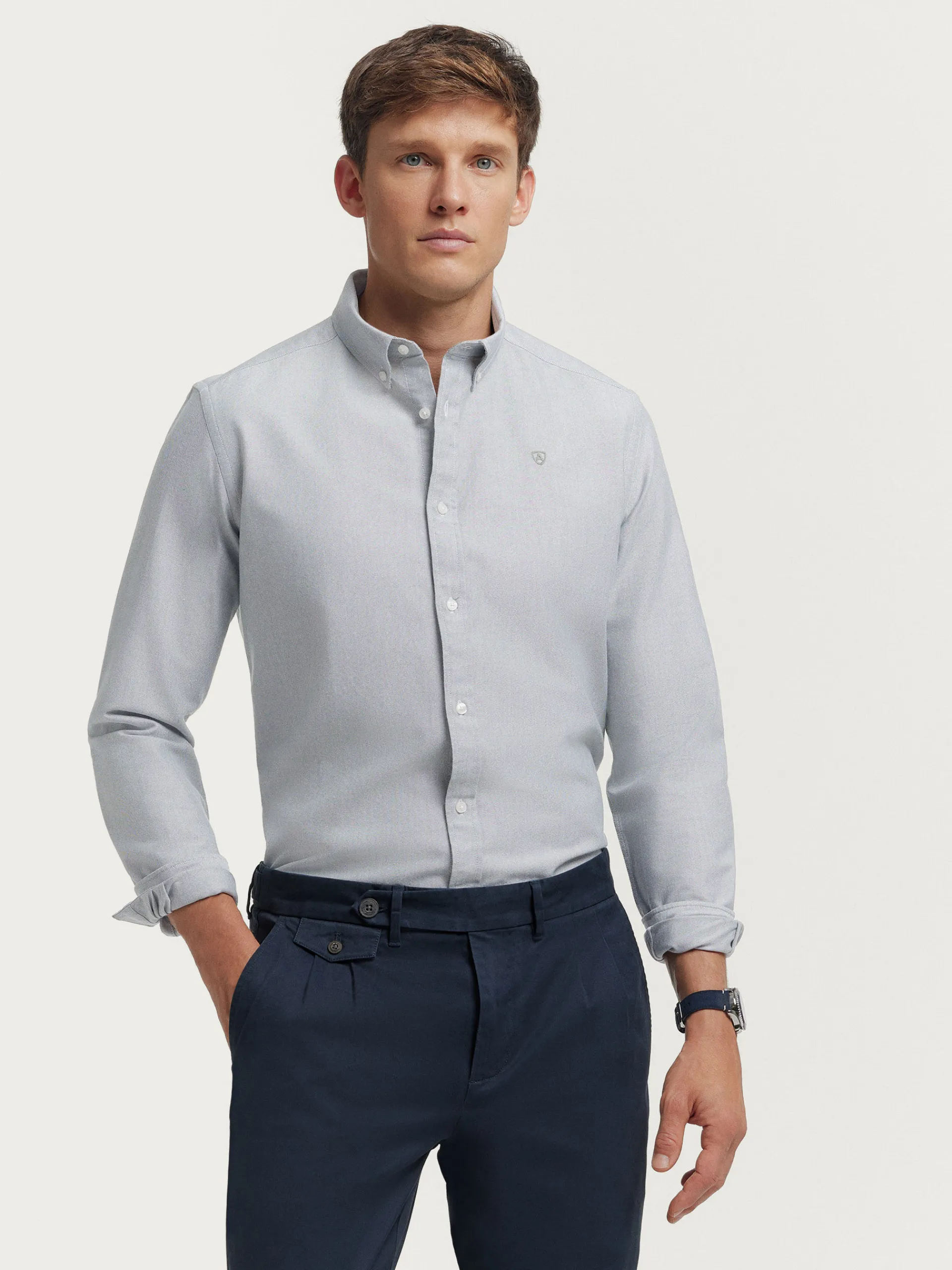 Outlet CAMISA OXFORD SOLID Hombre Oxford