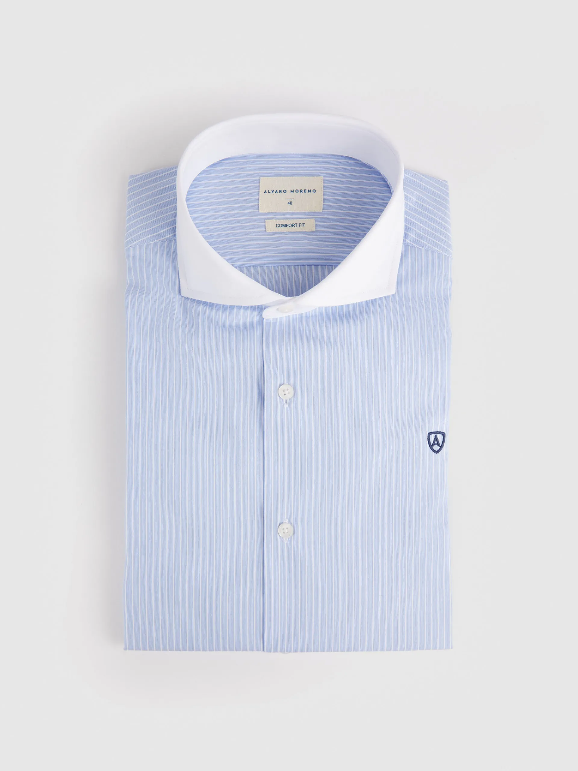 New CAMISA RAYAS C. BLANCO Hombre Camisas Vestir|Camisas Vestir