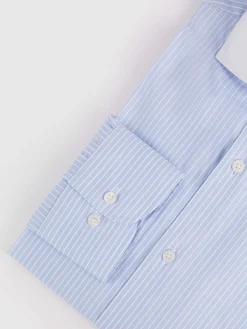 New CAMISA RAYAS C. BLANCO Hombre Camisas Vestir|Camisas Vestir