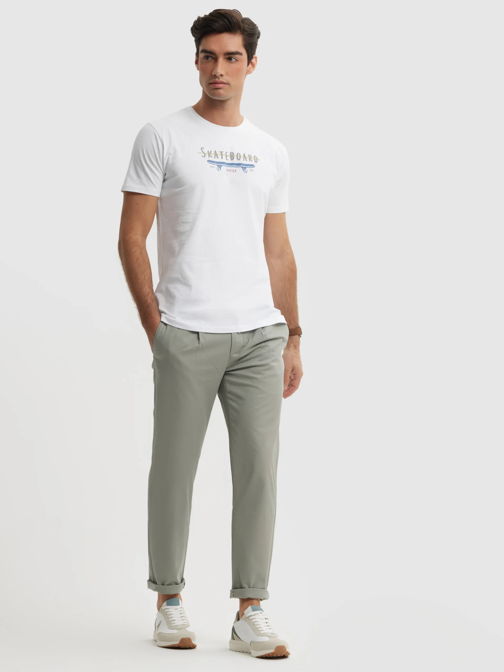 New CAMISETA SKATEBOARD Hombre Camisetas