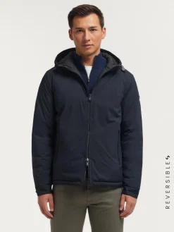 Outlet CAZADORA RATCHED REVERSIBLE | MARRÓN Hombre Cazadoras Y Parkas