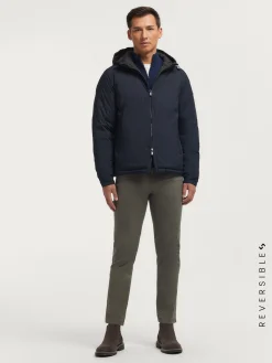 Outlet CAZADORA RATCHED REVERSIBLE | MARRÓN Hombre Cazadoras Y Parkas