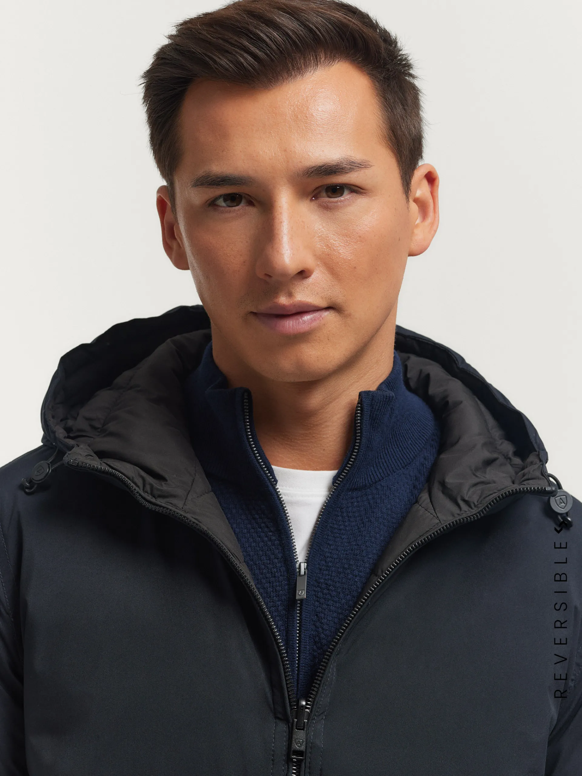 Outlet CAZADORA RATCHED REVERSIBLE | MARRÓN Hombre Cazadoras Y Parkas