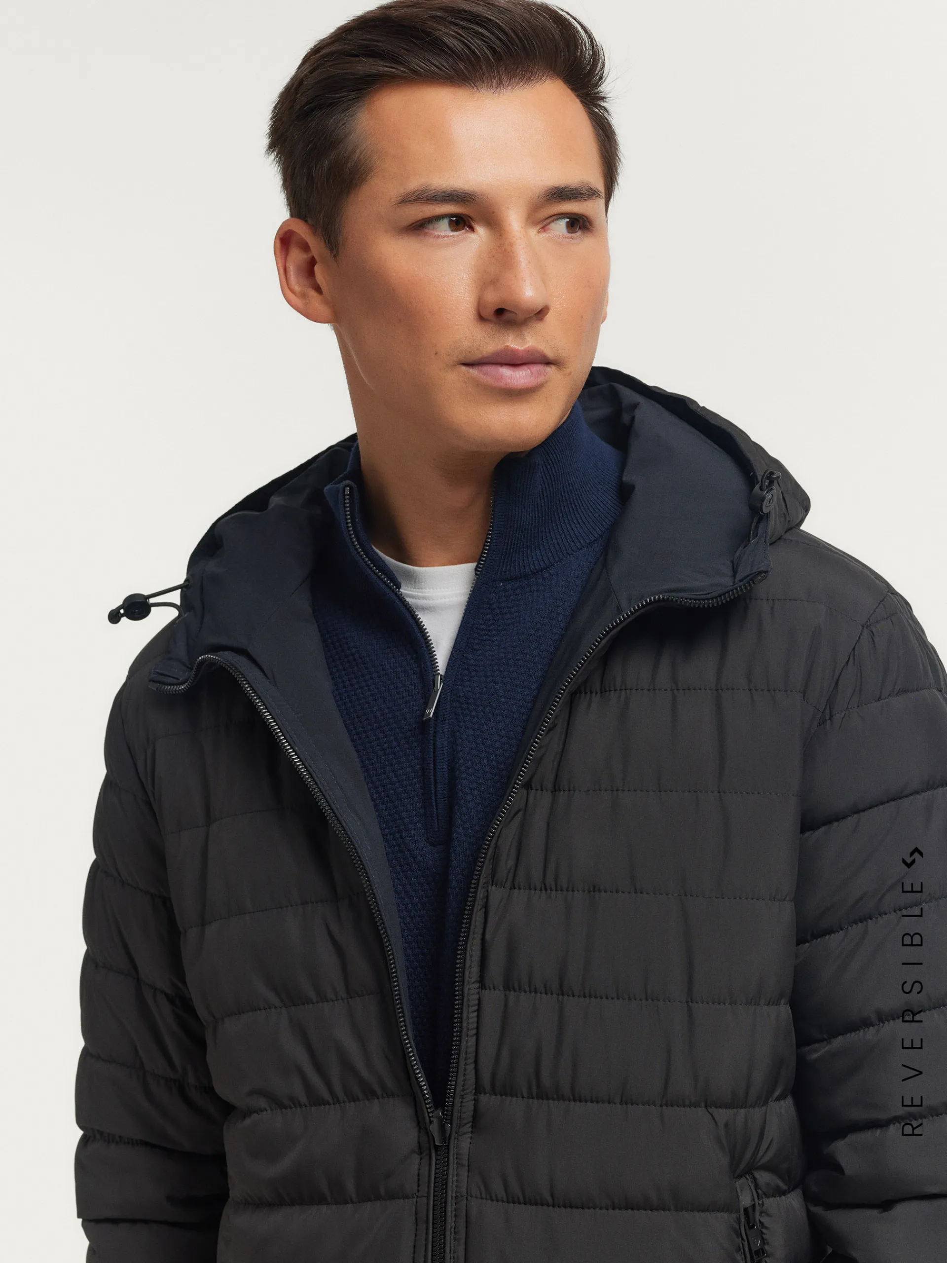 Outlet CAZADORA RATCHED REVERSIBLE | MARRÓN Hombre Cazadoras Y Parkas