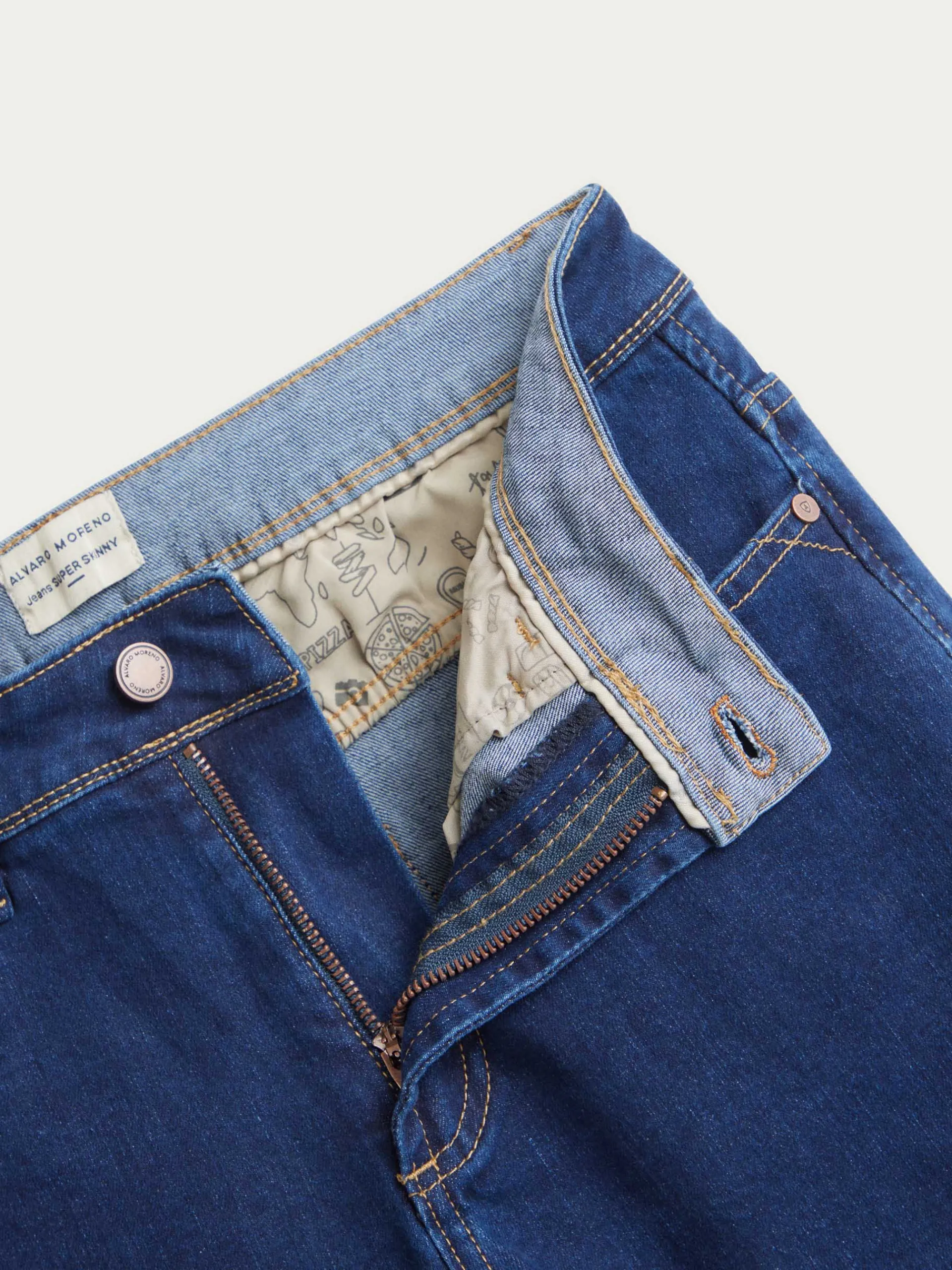New DENIM SUPER SKINNY Hombre Vaqueros