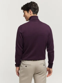 JERSEY ROLL COLLAR BURDEOS Hombre Jerséis