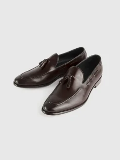 MOCASIN BORLAS MARRÓN Hombre Vestir