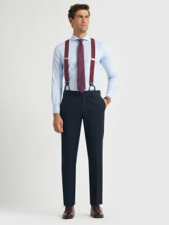 Clearance PANTALON TWILL CRUZADO Hombre Trajes|Trajes