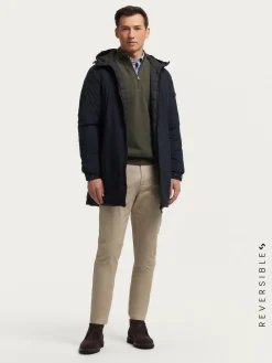 Clearance PARKA RATCHED REVERSIBLE | MARRÓN Hombre Cazadoras Y Parkas