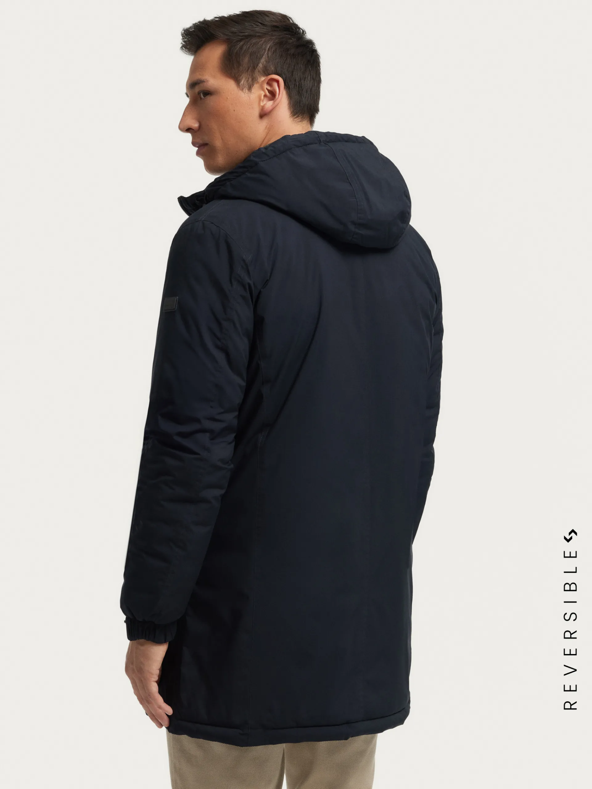 Clearance PARKA RATCHED REVERSIBLE | MARRÓN Hombre Cazadoras Y Parkas
