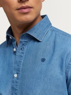 Outlet POLERA DENIM Hombre Casual|Poleras