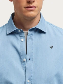 Online POLERA DENIM Hombre Poleras|Casual