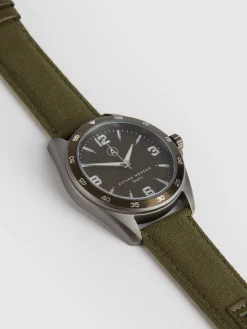 New RELOJ CANVAS QUARTZ Hombre Relojes